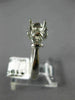 ESTATE 24CT DIAMOND 18KT WHITE GOLD HEART ROUND SEMI MOUNT ENGAGEMENT RING #1671