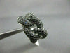 ESTATE WIDE 3.39CTW BLACK DIAMOND 14KT WHITE GOLD INFINITY FUN RING