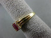 ESTATE 1.07CT DIAMOND & AAA OVAL RUBY 14KT YELLOW GOLD ENGAGEMENT RING #4257
