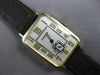 ANTIQUE LARGE 14KT YELLOW GOLD 3D RECTANGULAR LONGINES MENS WATCH #27972