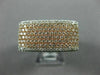 ESTATE LARGE 2.52CT DIAMOND 14KT WHITE & ROSE GOLD 3D FILIGREE ANNIVERSARY RING