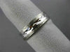 ESTATE 14KT WHITE GOLD FILIGREE MILGRAIN HAMMERED WEDDING ANNIVERSARY RING #1054