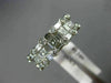 WIDE 1.40CT ROUND PRINCESS & BAGUETTE DIAMOND 14KT WHITE GOLD WEDDING RING #1346