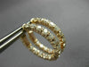 ESTATE 2.40CT DIAMOND 14KT ROSE GOLD ROUND INSIDE OUT CLASSIC OVAL HOOP EARRINGS