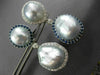 MASSIVE 4.35CT DIAMOND AAA SAPPHIRE & SOUTH SEA PEARL 18K WHITE GOLD 3D EARRINGS