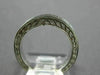 ESTATE .42CT DIAMOND 14K WHITE GOLD 3D FILIGREE CHANNEL ANNIVERSARY RING 18149