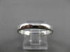 ESTATE 14KT WHITE GOLD MATTE & SHINY WEDDING ANNIVERSARY BAND RING 4mm #23245