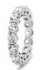ESTATE LARGE 4.54CT DIAMOND 14K WHITE GOLD 3D ETERNITY WEDDING ANNIVERSARY RING