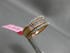 ESTATE WIDE 1.15CT WHITE & PINK DIAMOND 18KT WHITE & ROSE GOLD ANNIVERSARY RING