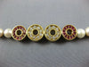 ESTATE LARGE 9.8CT DIAMOND & AAA RUBY & SOUTH SEA PEARL 14K YELLOW GOLD NECKLACE