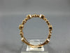 ESTATE .36CT DIAMOND 14KT ROSE GOLD 3D FLOWER FILIGREE MILGRAIN ANNIVERSARY RING