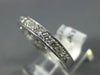 ESTATE .35CT DIAMOND 14KT WHITE GOLD ROUND HEART FILIGREE ANNIVERSARY RING #1208