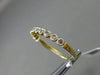 ESTATE .20CT DIAMOND 14KT YELLOW GOLD 3D 10 STONE CLASSIC MILGRAIN WEDDING RING