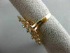 ESTATE LARGE .20CT DIAMOND 18KT ROSE GOLD 3D OPEN FLOWER FILIGREE ETOILE RING