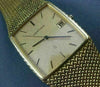 ESTATE WIDE CERTINA 18K YELLOW GOLD CLASSIC SQUARE FACE MEN'S SWISS WATCH #1553