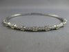 1.58CT DIAMOND 14KT WHITE GOLD CLASSIC SEMI ETERNITY CUFF TENNIS BANGLE BRACELET