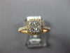 ESTATE 0.59CT DIAMOND 18KT ROSE GOLD SQUARE OCTAGON HALO FRIENDSHIP PROMISE RING