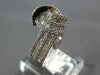 WIDE 1.62CT DIAMOND 18KT WHITE GOLD 3D CLASSIC ROUND & BAGUETTE LOVE KNOT RING
