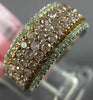 ESTATE WIDE 1.37CT WHITE & PINK DIAMOND 18KT WHITE & ROSE GOLD ANNIVERSARY RING