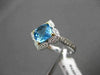 ESTATE 1.88CTW DIAMOND & AAA BLUE TOPAZ 14KT TWO TONE GOLD STAR FILIGREE RING