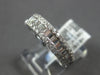 ESTATE .82CT DIAMOND 14KT WHITE GOLD ROUND & BAGUETTE WEDDING ANNIVERSARY RING