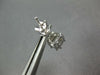 .91CT DIAMOND 18KT WHITE GOLD 3D BAGUETTE & MOON STONE CLUSTER FUN STUD EARRINGS