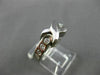 ESTATE WIDE .32CT ROUND DIAMOND 14KT WHITE GOLD X & O DESIGN LOVE RING #17451