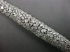 EXTRA LARGE 20.06CT DIAMOND 18KT WHITE GOLD MULTI SHAPE MULTI ROW CUFF BRACELET