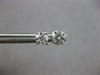 ESTATE .50CT DIAMOND 14KT WHITE GOLD 3D ROUND 4 PRONG SCREWBACK STUD EARRINGS