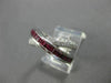 ESTATE WIDE 1.45CT DIAMOND & AAA RUBY 14KT WHITE GOLD CRISSCROSS FUN RING #18474