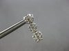 1.0CT DIAMOND 14KT WHITE GOLD 3D MULTI FLOWER JOURNEY SCREWBACK HANGING EARRINGS