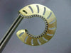 ESTATE LARGE .83CT DIAMOND 14KT YELLOW GOLD ETOILE CIRCULAR OPEN FLAME EARRINGS