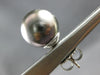 ESTATE LARGE AAA TAHITIAN PEARL 14KT WHITE GOLD 3D CLASSIC STUD EARRINGS