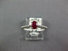.46CT DIAMOND & AAA RUBY 18KT WHITE GOLD 3D CLASSIC OVAL & ROUND FRIENDSHIP RING