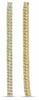 ESTATE LARGE & LONG 2.70CT DIAMOND 18KT YELLOW GOLD DOUBLE BAR HANGING EARRINGS