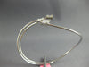 WIDE .77CT DIAMOND 18KT WHITE GOLD ROUND & BAGUETTE FLEXIBLE FUN BANGLE BRACELET