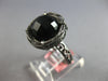 ESTATE AAA BLACK ONYX 14KT BLACK GOLD 3D CLASSIC SOLITAIRE FILIGREE FUN RING