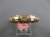 ESTATE 1.73CT DIAMOND 18KT ROSE GOLD ROUND & BAGUETTE FILIGREE MILGRAIN FUN RING