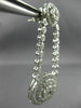 ESTATE LARGE 3.20CT DIAMOND 14K WHITE GOLD CIRCULAR DOUBLE HALO HANGING EARRINGS