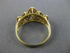 ANTIQUE 1.60CT SAPPHIRE 14KT YELLOW GOLD GRADUATING MARQUISE PYRAMID RING #22654