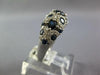2.37CT DIAMOND & AAA SAPPHIRE 14K WHITE GOLD MULTI CIRCULAR ANNIVERSARY FUN RING