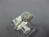 ESTATE .31CT DIAMOND 18KT WHITE GOLD 3D CLUSTER FLOWER HALO FRIENDSHIP RING