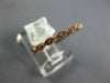 ESTATE .07CT DIAMOND 14K ROSE GOLD 2MM MARQUISE SHAPE FILIGREE ANNIVERSARY RING