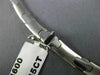 ESTATE .65CT DIAMOND 14K WHITE GOLD 3D CLASSIC SOLID ITALIAN LINK NECKLACE #9509