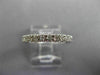 ESTATE .90CT ROUND DIAMOND 14KT WHITE GOLD 3D ETERNITY WEDDING ANNIVERSARY RING
