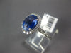 WIDE 2.57CT DIAMOND & AAA SAPPHIRE 14KT WHITE GOLD OVAL & ROUND ENGAGEMENT RING