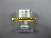 ESTATE .25CT AAA YELLOW SAPPHIRE 18KT YELLOW GOLD 3D 2MM SEMI ETERNITY FUN RING
