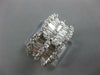 WIDE 2.06CT DIAMOND 18KT WHITE GOLD ROUND BAGUETTE & MARQUISE ANNIVERSARY RING