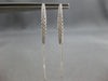 EXTRA LARGE .76CT DIAMOND 18KT WHITE GOLD GRADUATING LEVERBACK HANGING EARRINGS