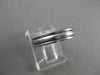 ESTATE 14KT WHITE GOLD MATTE & SHINY WEDDING ANNIVERSARY BAND RING 4mm #23150